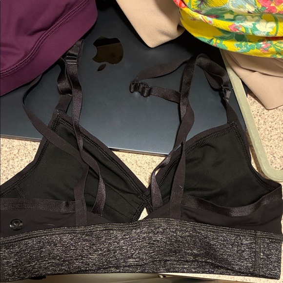 Lululemon Athletica Black and Gray Bra - Picture 2 of 3
